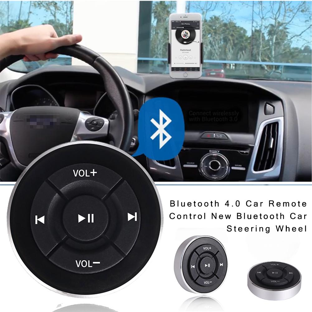 Draadloze auto afstandsbediening bluetooth 4.0 universele telefoon autokit stuurwiel afstandsbediening ontvanger voor ios android