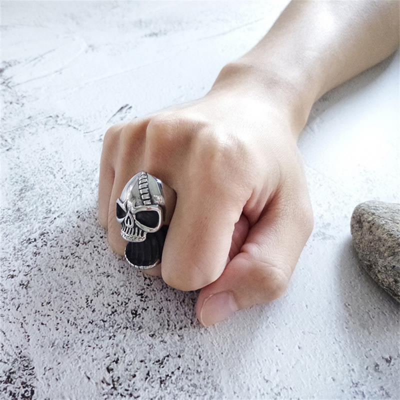 Skull Bottle Opener Men&#39;s Ring Big Metal Accessories Party Bottle Opener Jewelry Opener Beer Opener Trend Punk Styl