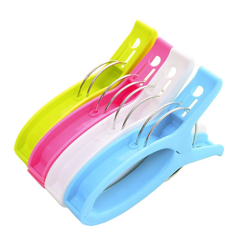 4 Stks/set 15*2.2Cm Stronging Plastic Clips Strandlaken Klem Te Voorkomen Dat De Wind Klem Wasknijpers Drogen rekken Opwaaiveer: 15cm