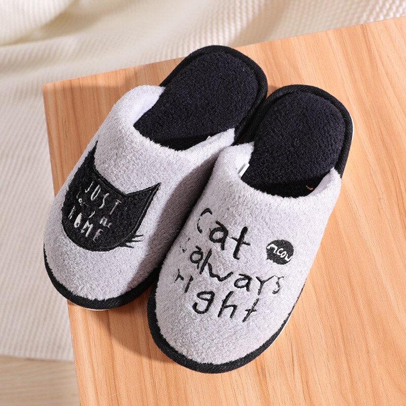 Enplei-zapatos planos con dibujos animados para hombre, chanclas Unisex a la de hogar, antideslizantes, con plataforma, talla 41-44: Gris / 7.5