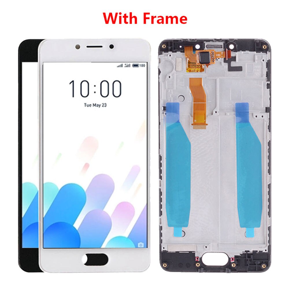 5.0" Original LCD Module For MEIZU M5C LCD Display Touch Screen AAA+++ Digitizer Assembly With Frame For MEIZU A5 m5c M710H LCD