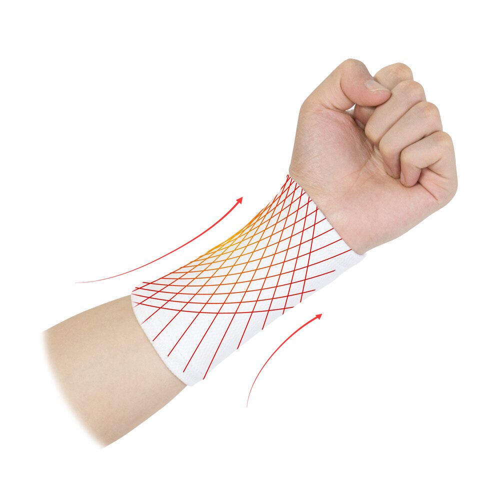 Håndleds svedbånd  in 9 forskellige farver, lavet af højelastisk meterial behagelig trykbeskyttelse, atletiske armbåndsarmbånd