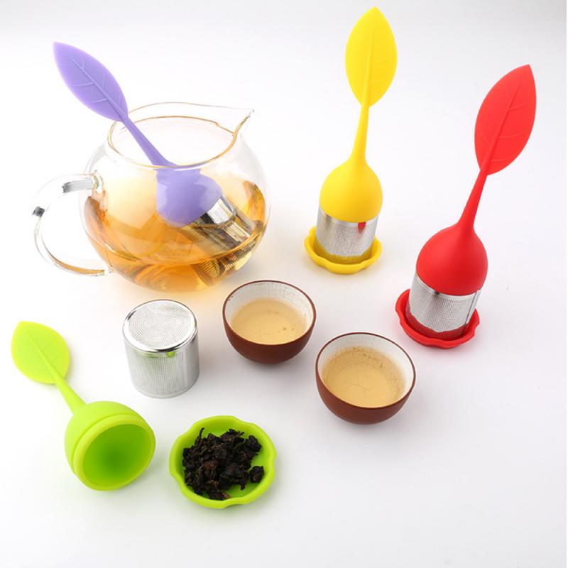 1Pcs Draagbare Silicone Thee-ei Herbruikbare Theezeefje Creatieve Herbal Spice Filter Thee Tool Home Kitchen Theezeefje Tool