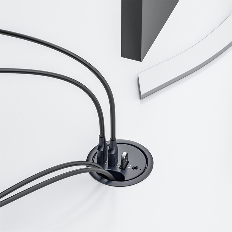 Desktop USB3.0 Extended 3port Hub Splitter Plus Audio Support Microphone Headset