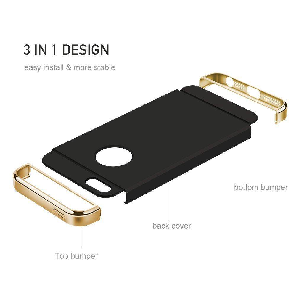 Funda para iPhone 5, funda para iPhone 5s, funda para iPhone SE , funda de lujo 3 en 1, carcasa rígida ultrafina para teléfono