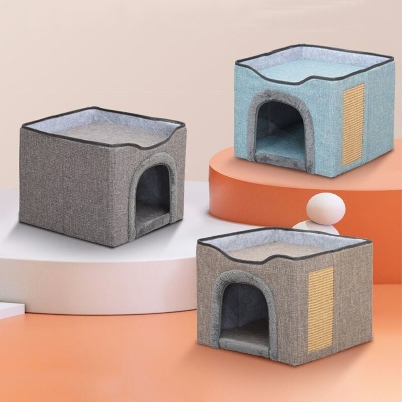 Pecco Ronde mand hond en kat 40 cm wit rib