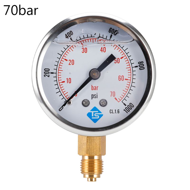 GLYZERIN GEFÜLLT DRUCK VAKUUM VERBINDUNG MESSGERÄTE 68mm ZIFFERBLATT VAC zu 10000 PSI BTM