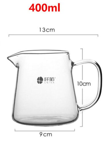 "kingteamall" glass gaiwan for gongfu cha tekopp tekar teverktøy tesett 300ml / 400ml: 400ml