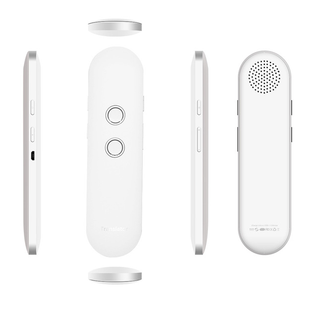 T4 Mini Wireless Smart Pen traduttore 42 Multi lingue portatile bidirezionale in tempo reale APP vocale istantanea compatibile con Bluetooth nuovo: White