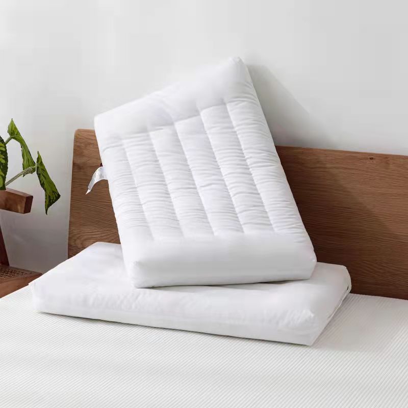 Oreiller en coton et velours pour enfants, oreiller plat et solide, Protection du cou, oreiller Ultra fin, literie adulte sans taie d&#39;oreiller