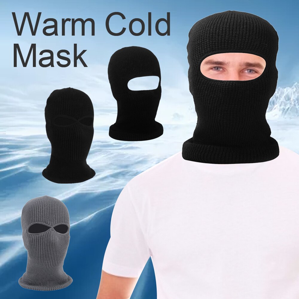 Neutralne wiatroszczelne czapki z dzianiny wiatroszczelne i ciepłe w zimna pogoda wełniany polarny swetry czapki maski narciarskie szyi ciepło osłona twarzy