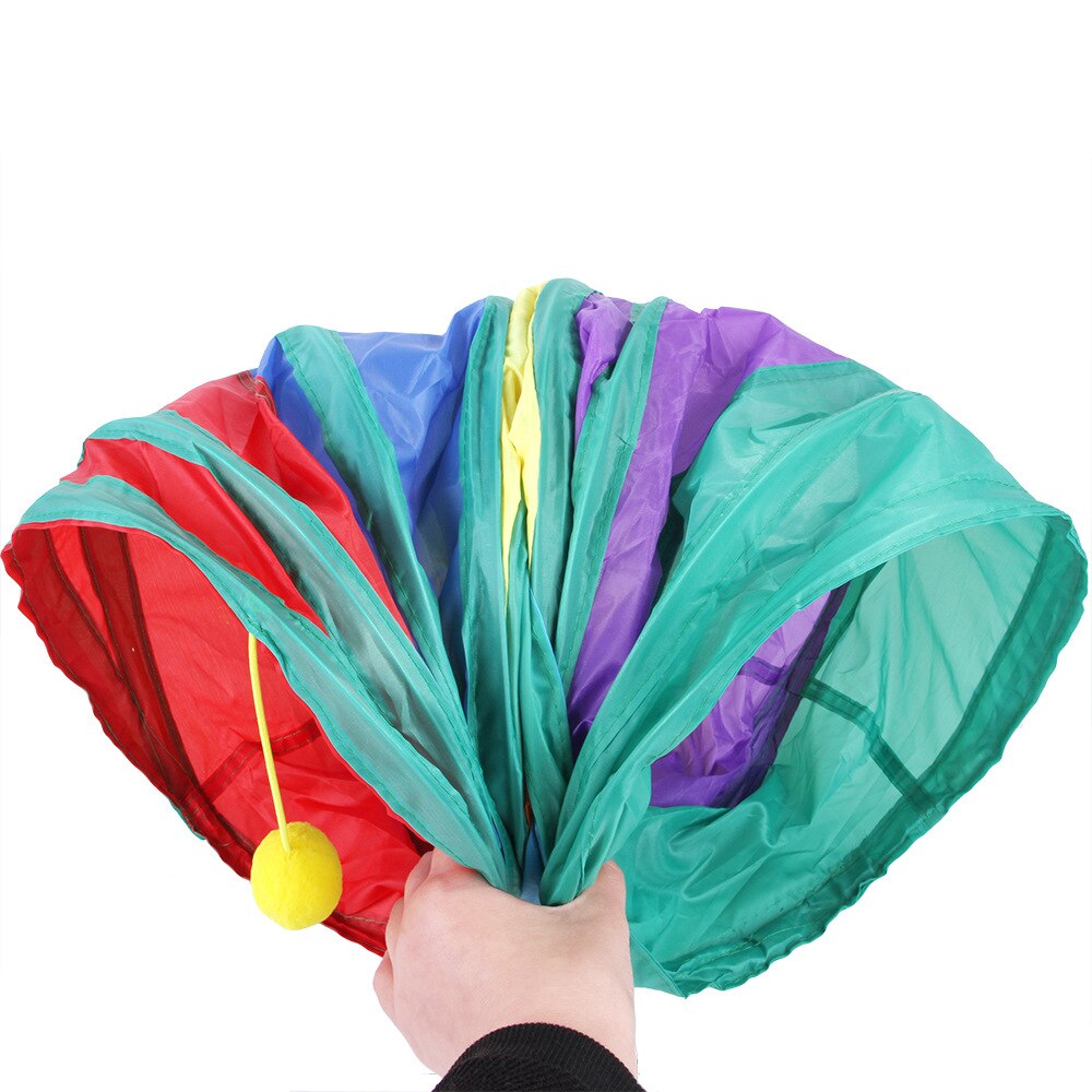 Cat Toys Tunnel Foldable Pet Cat Kitty Pet Training Interactive Fun Toy Tunnel Bored For Puppy Kitten Rabbit Play Tunnel Tube