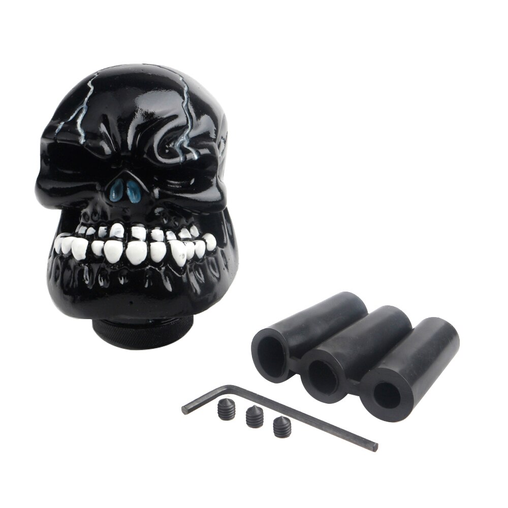 YOMI czaszka kształt gałka zmiany biegów akcesoria samochodowe dekoracja instrukcja obsługi samochodu dźwignia zmiany biegów dźwignia zmiany biegów gałka zmiany biegów gałka zmiany biegów: czarny