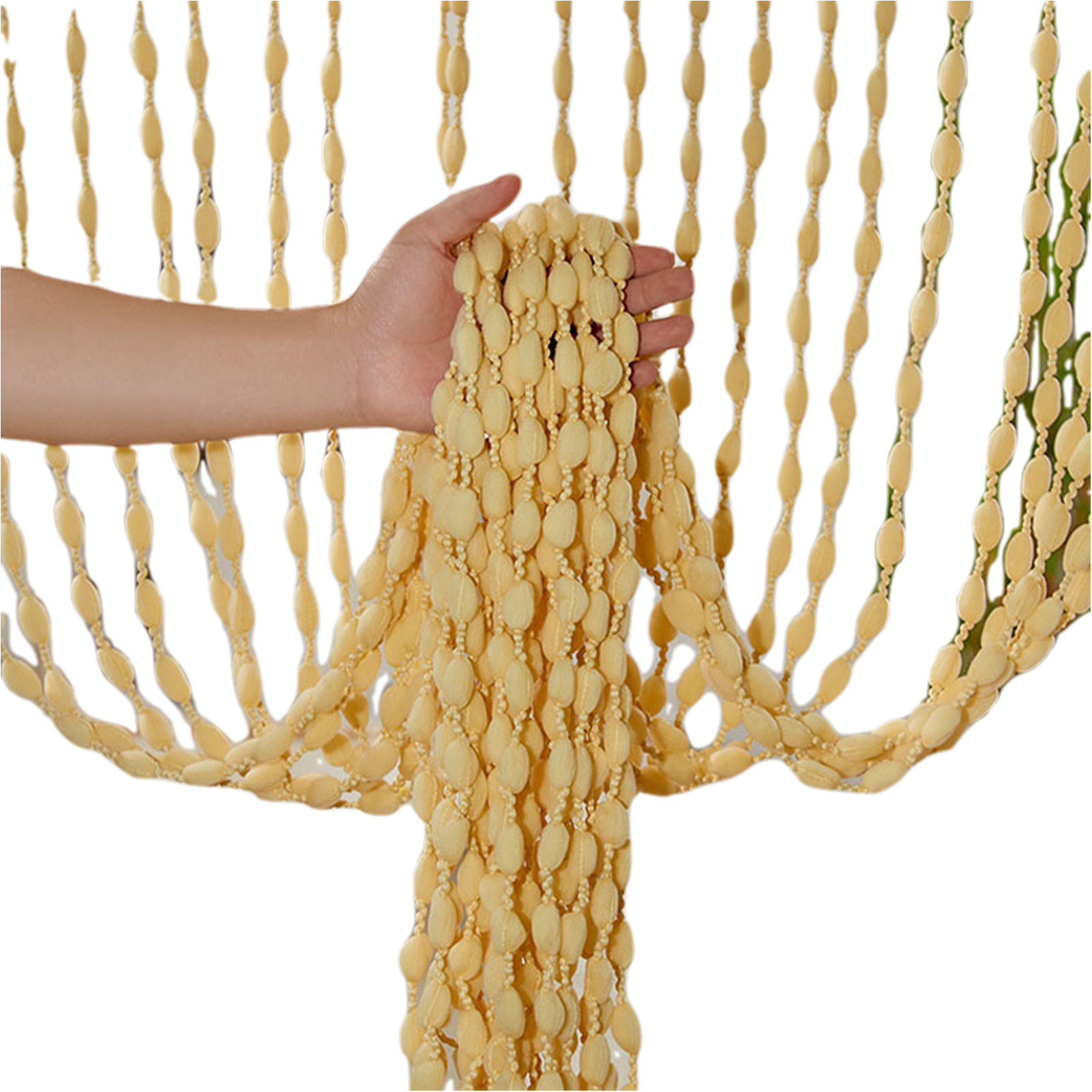 Wood String Curtain Beaded Doorway Curtain Beaded String Curtain For Closet For Room Divider Window Hallway