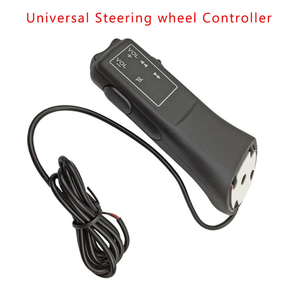1x Remote Control Black Universal Car Stalk Button Radio Navigation DVD