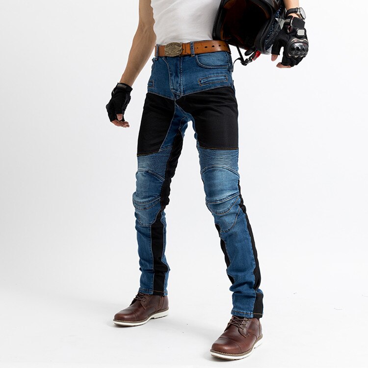 popular pk719 motorcycle casual jeans motorcycle riding pants slim men's and women's fall pants