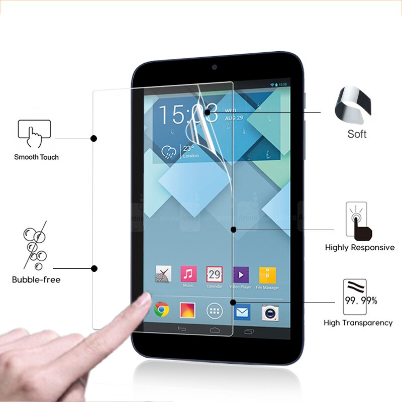 Ultra Dunne Hd Lcd Screen Protector Film Voor Alcatel One Touch Pixi 7 7.0 ''Tablet Pc Clear Glossy Beschermende film + Gereedschap