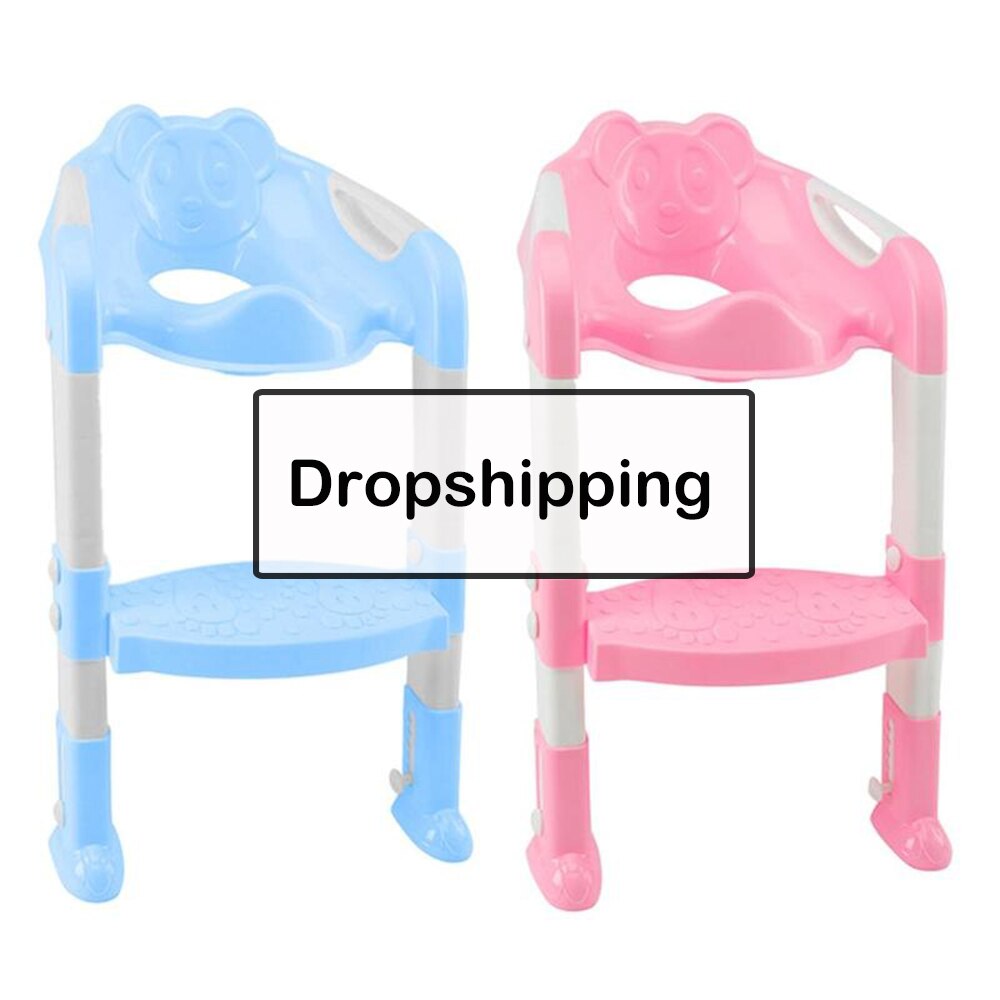 Vouwen Kinderpotje Zuigeling Kids Wc Training Seat Met Veilig Verstelbare Ladder Hoogte Draagbare Urinoir Potje Toilet Seat voor Kid