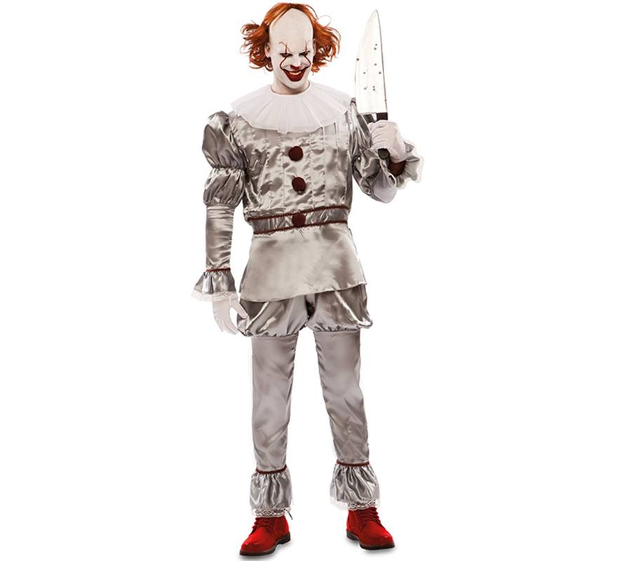 Disfraz de Payaso del Terror para hombre - Halloween - Circo Siniestro/Payasos, Circo, Arlequines y Bufones/Terror/Payasos