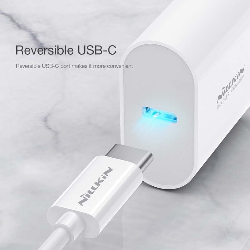 Usb C Lader Nillkin Usb Pd Charger Met 18W Pd & Opvouwbare Plug Ultra-Compacte Usb C Muur lader