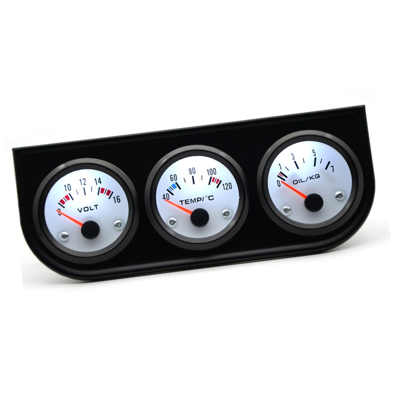 Replacement Triple Gauge Kit Accessories Measuring Set Electrical 52mm