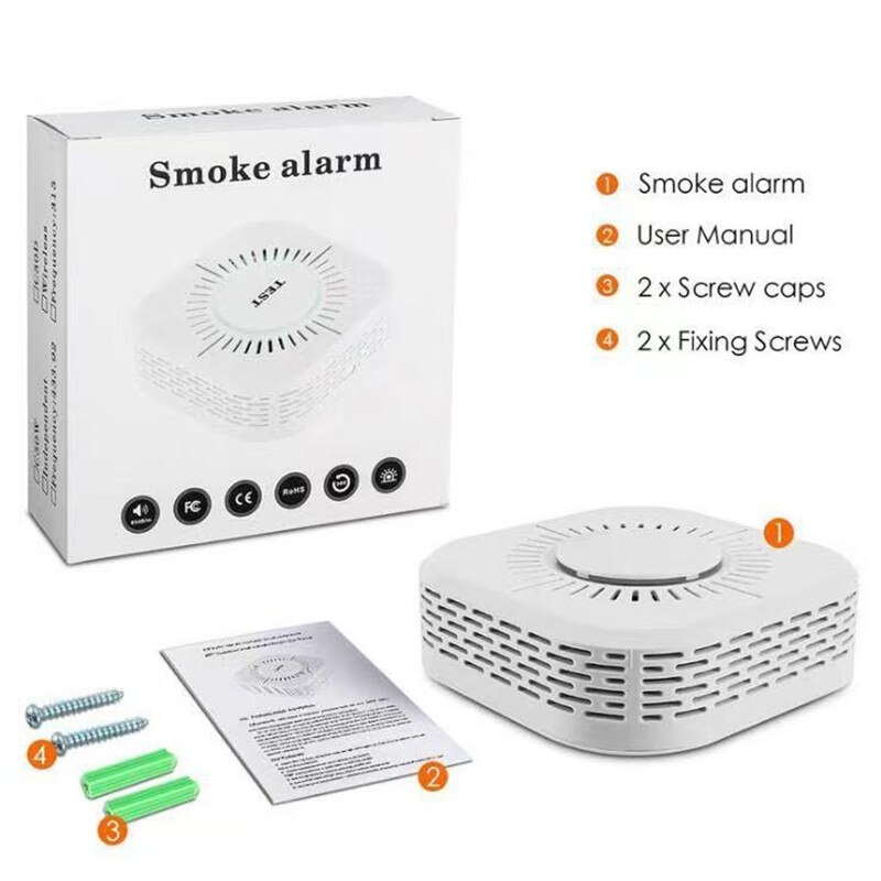 Smart Home Smoke Detector Remote Control 433 MHz High Sensitivity Alarm Sensor Home Automation Sensors
