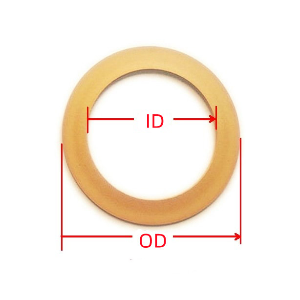 2 pezzi di fasce elastiche di molte dimensioni per pezzi di ricambio per compressori d'aria senza olio
