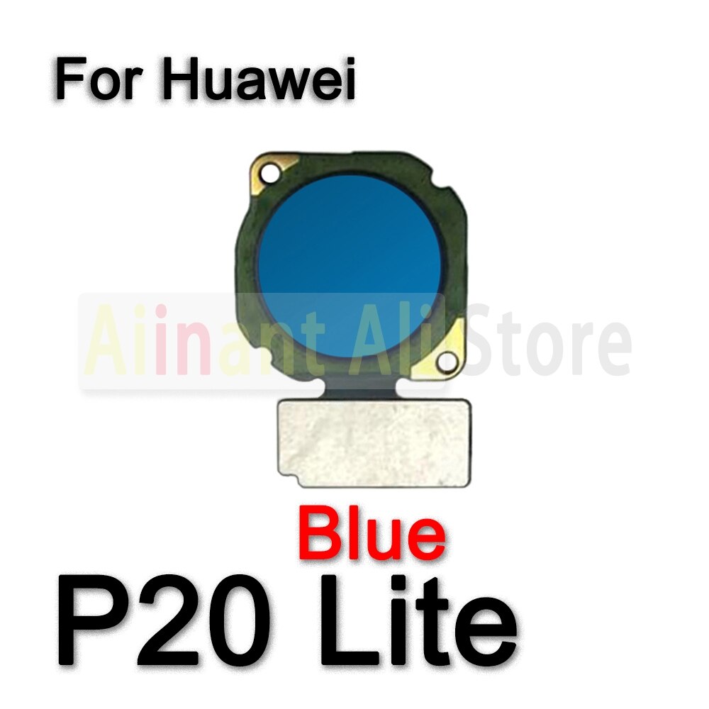 Original Zurück Heimat-Geschmack Fingerabdruck Sensor biegen Kabel Für Huawei P 10 20 30 P10 P20 P30 Lite berühren Ich würde Fingerabdruck biegen Kabel: P20 Lite Blau