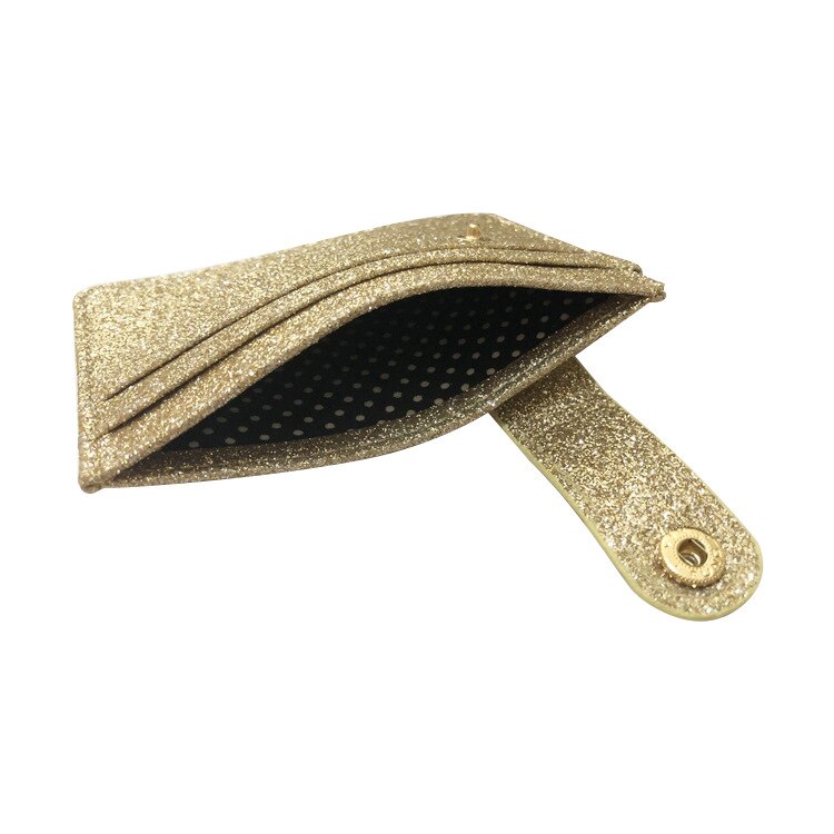 Funda universal para tarjetas de mujer y hombre, fina, con hebilla, para tarjetas, chica, rosa brillante