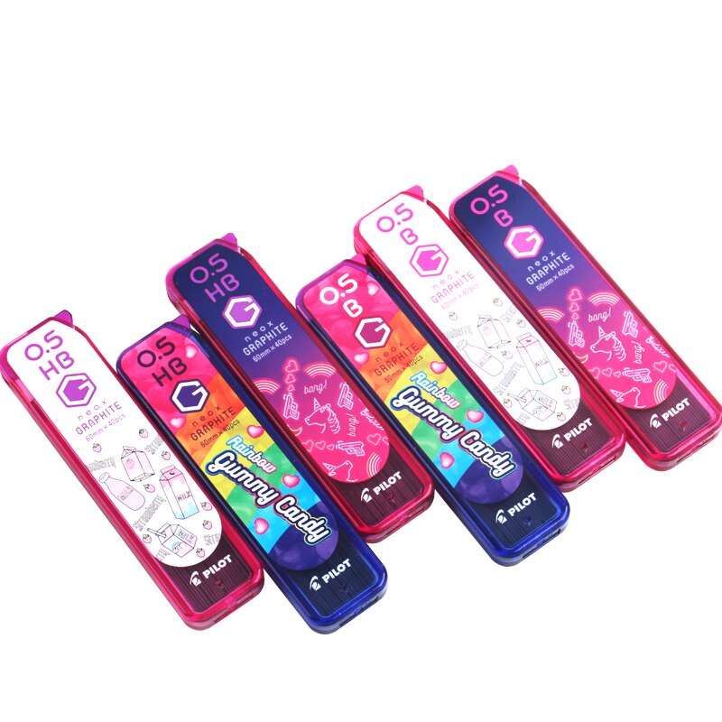 Piloto de Japón X revista Nicola Limited Neox grafito lleva para lápices mecánicos HRF5G20 0,5mm B/HB 60mm * 40 Uds