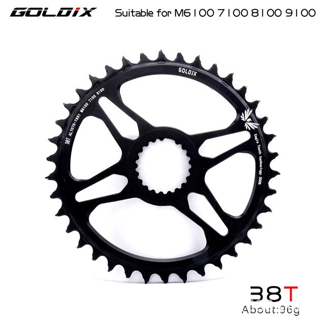 Direct Mount 32T 34T 36T 38T 40T Fiets Kettingblad Mtb Smalle Brede Fiets Kettingwiel Voor deore Xt M7100 M8100 M9100 12S Crankse: 38T