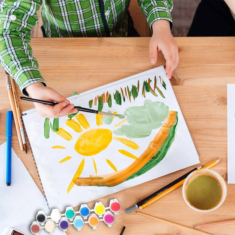 25 Strips Empty Paint Strips 150 Pots 3Ml Mini Paint Pot Pod Strips Arts Crafts Plastic &amp; 20 Strips 120 Pots 5Ml 6 Cups