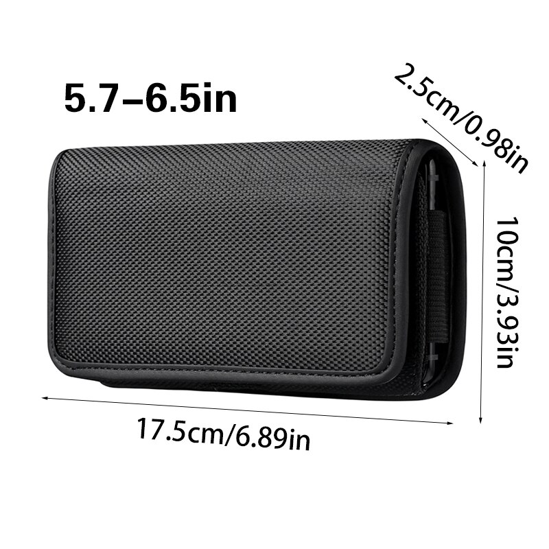 Telefoon Pouch Opknoping Holster Holder Taille Packs Riem Clip Pouch Case Oxford Doek Pakket Mobiele Heuptas Riem Kleine portemonnee: 4