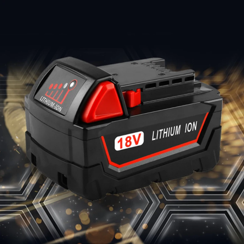 18V 12800mAh Li-ion Tool Battery for Milwaukee M18 48-11-1815 48-11-1850 2646-20 2642-21CT Repalcement M18 Battery
