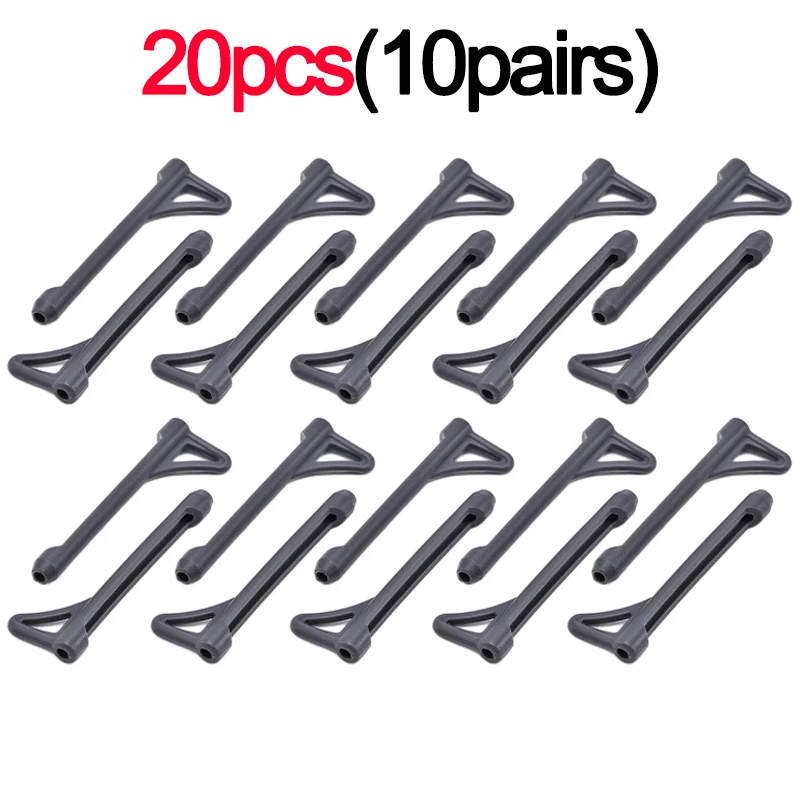 Crochet d'oreille antidérapant en Silicone, 2/20 pièces, poignée pour lunettes, bouchon de jambe, accessoires de fixation, pointe de tempe, support pour lunettes: Rouge