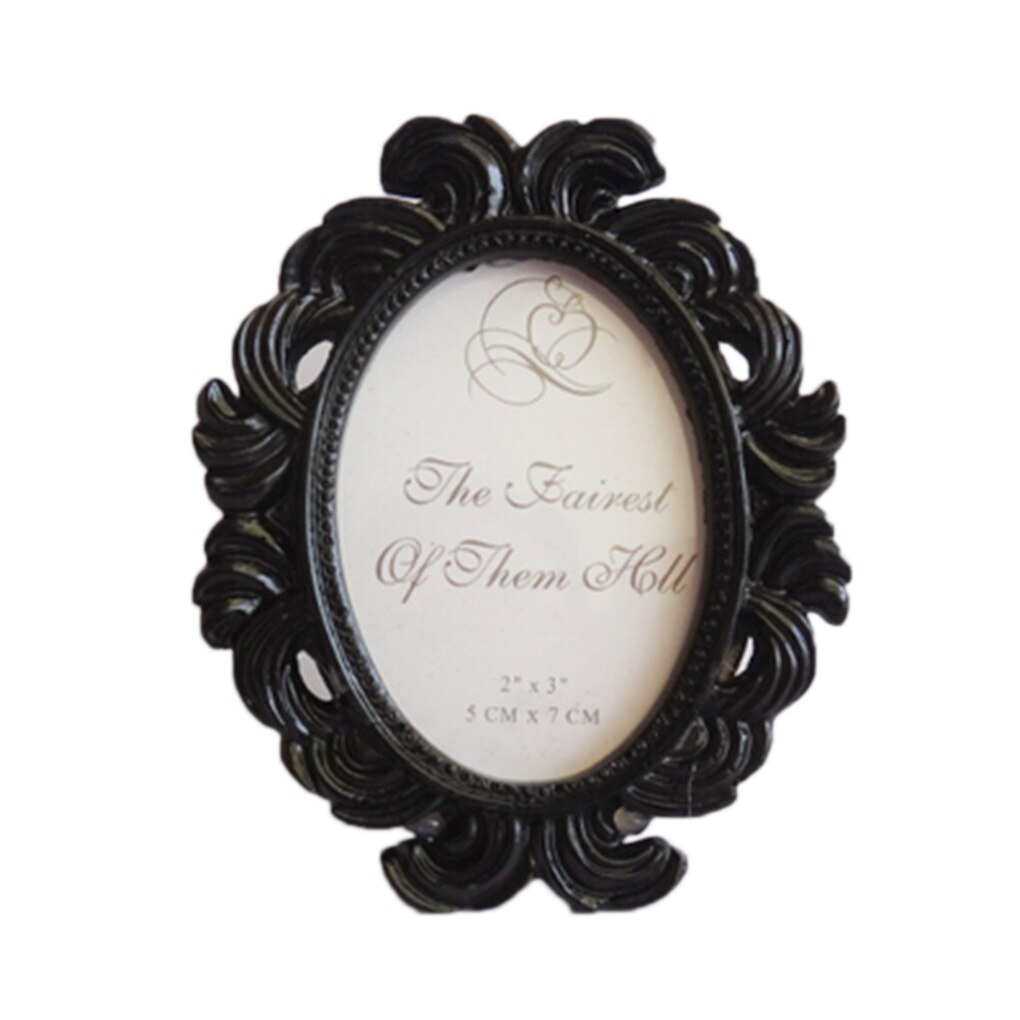 Floral Photo Frame Round Retro Frame Picture Frame Holder Wedding Party Family Decoration Year&#39;s: 06
