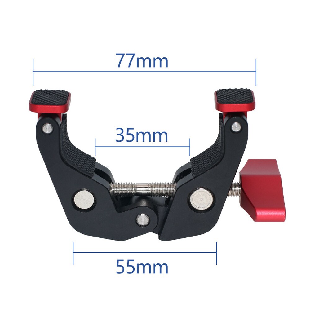 Super Clamp 7/11 inches Adjustable Articulated Arms for Camera Magic Arm Mounting Monitor LCD Video Camera Flash DSLR Arms Clamp: 55mm