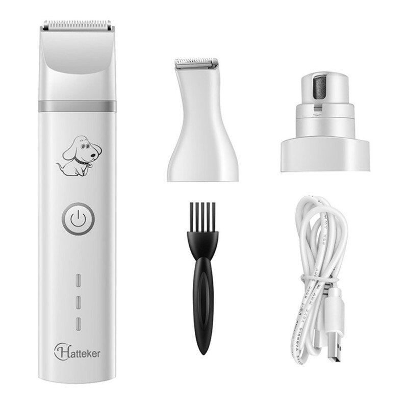 3in1 Hund Katze Haar Trimmer Hundesalon Elektrische Maschine USB Aufladbare Haustiere Schermaschinen Nagel Schleifen &Ampere; Haar Trimmer Fuß Haar neue