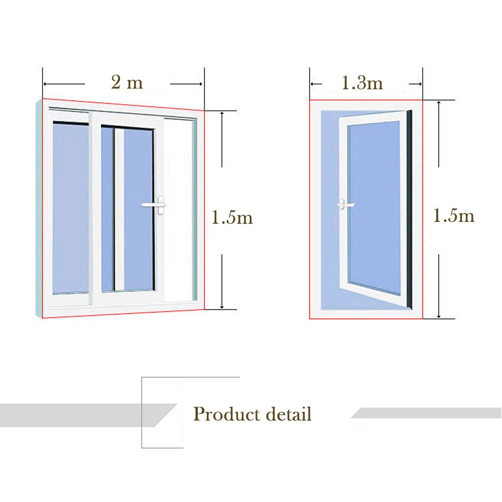 Summer Indoor Insect Fly Screen Curtain Mesh Bug Mosquito Netting Door For Kitchen Window Curtain Adhesive Window Screens