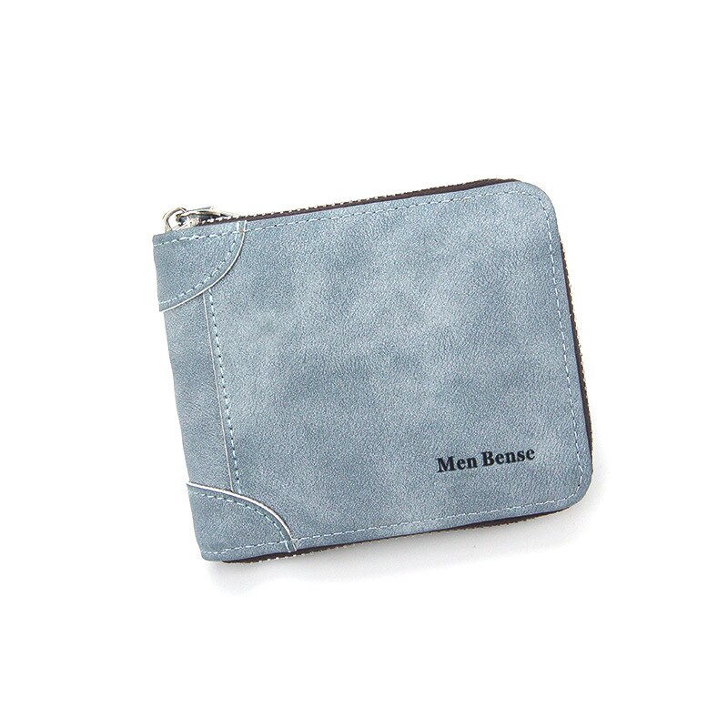 Luxe Mannen Portefeuilles Mode Kaarthouder Portemonnee Multifunctionele Lederen Portemonnee Minimalistische Voor Mannelijke Rits Portemonnee Met Card Wallet: B