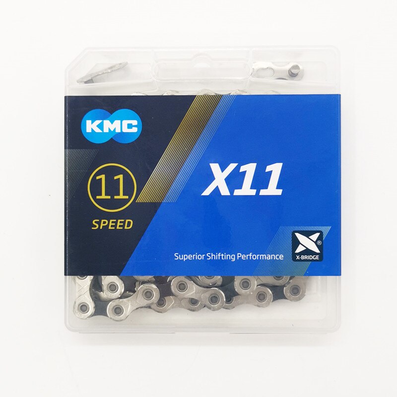 Łańcuch KMC Z99/X9/X9SL/X10/X10SL/X11/X11SL, 116 ogniw, prędkość 6/7/8/9/10/11, srebrny/szary/złoty do roweru szosowego mtb łańcuch rowerowy: silver X11