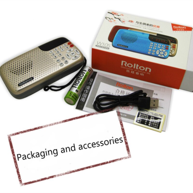 MINI Version Card Speaker LED Display Portable Speaker Tone USB&amp;TF Radio Morning Exercise Singing Machine for the Elderly