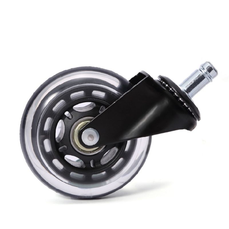 5 stk. 11 x 22mm kontorstolhjul drejelig gummihjulhjulsikker udskiftning af rullende hjul til hjemmemøbler