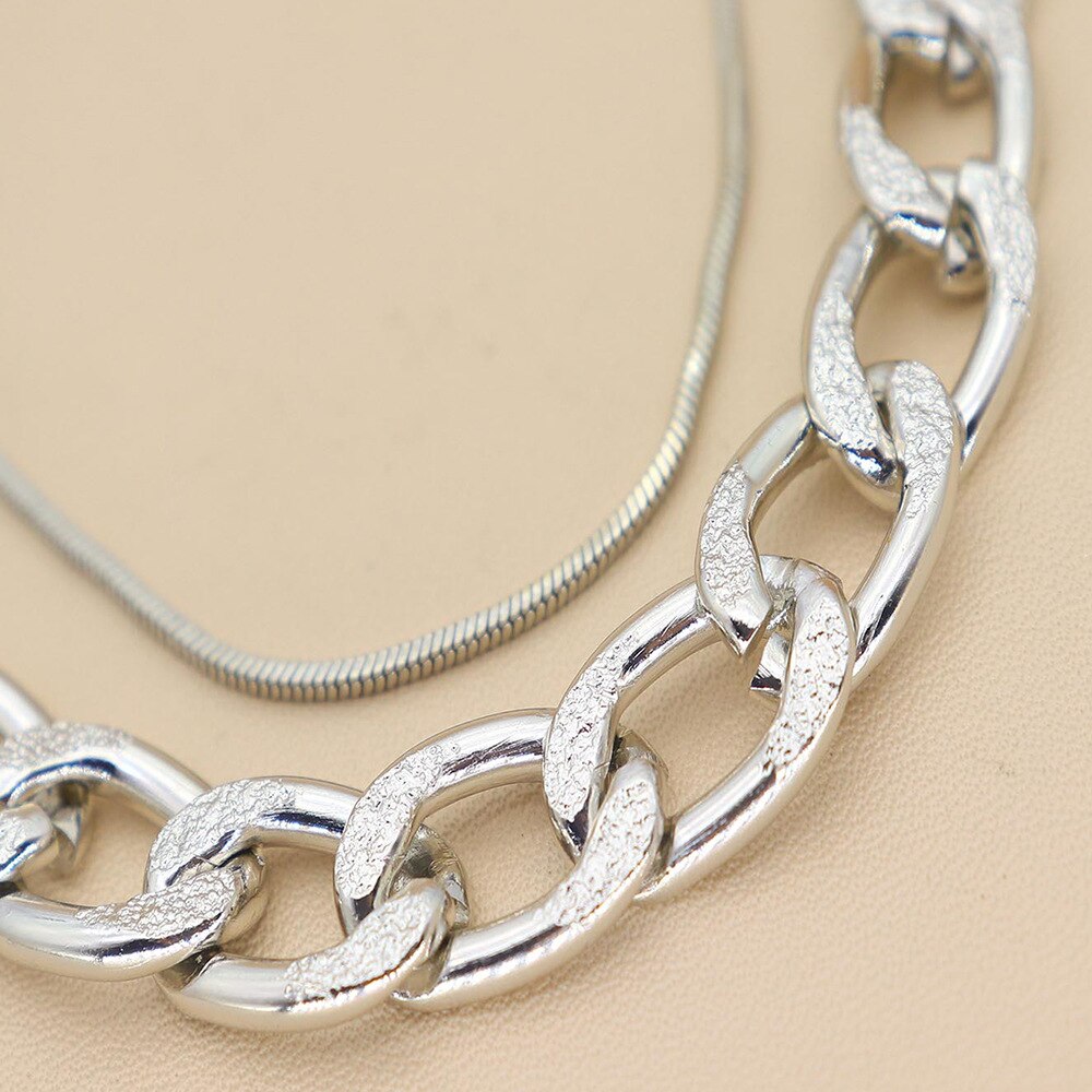 Punk curb cubana chain pulseiras conjunto para mulher miami boho grosso charme pulseiras pulseiras moda jóias