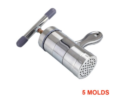 Noodle Maker Manual Noodle Machine Pasta Press Maker Stainless Steel Pressing Machine Cutter Household Kitchen Handmade Noodle: 5M