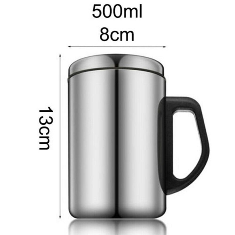 Stainless Steel Insulated Cup Double Wall Thermal Water Bottle Insulated Travel Mug Kitchen Dining Water Cup