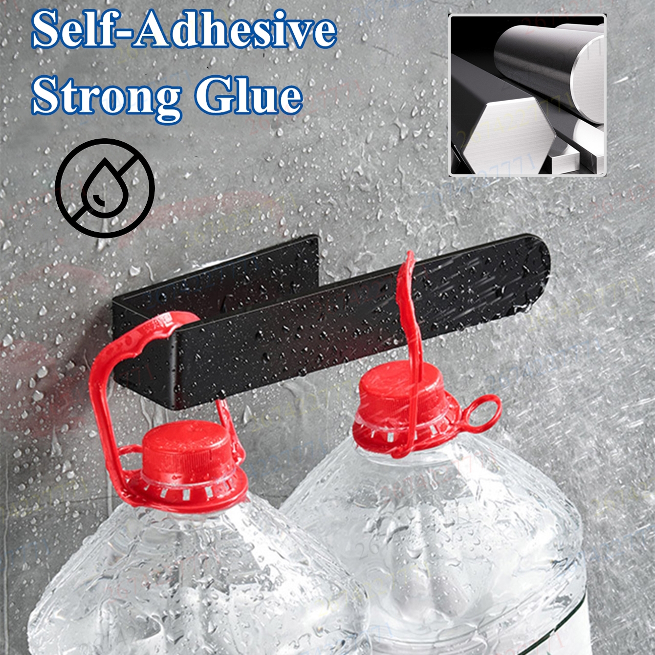 Toallero autoadhesivo, soporte para toallas de baño, estante de acero inoxidable para colgar toallas, soporte para paños de cocina, accesorios de baño, 1 ud.