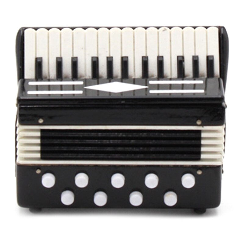 Super -Miniatuur Accordeon Mini Muziekinstrument Accordeon Prachtige Muziekinstrumenten Decoratie Muziek