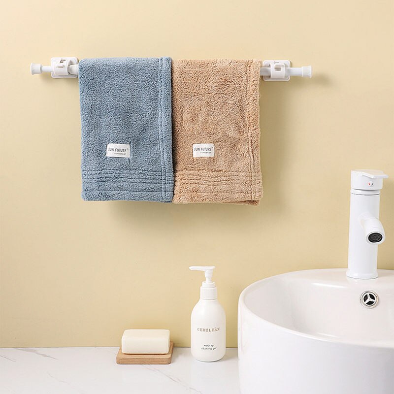 Adjustable Curtain Rod Extendable Shower Curtain Rod Telescopic Poles Bathroom Household Hanger Rods Wardrobe Organizer U2