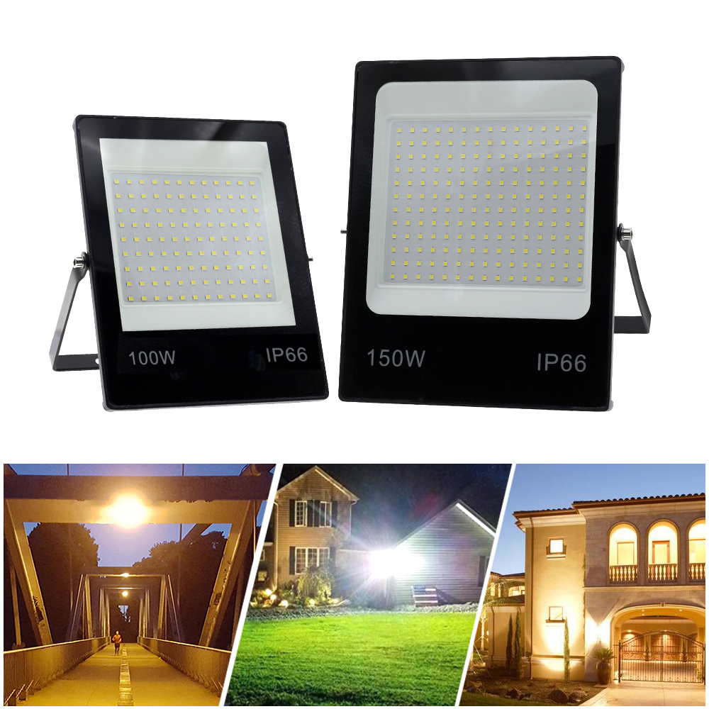 Led-Spot 50W 100W 150W 220V Spot Light Outdoor Licht Waterdicht IP66 Led Schijnwerper Wandlamp deuropening Garage Straatverlichting
